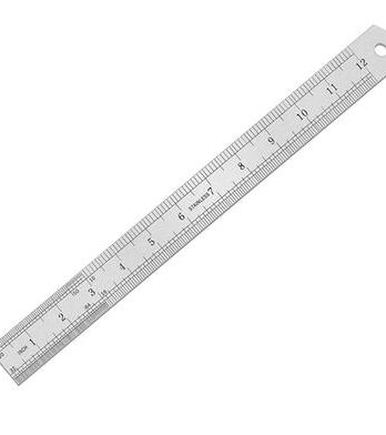 Stainless Steel Ruler – 12 Inch Durable and Precise Measuring Tool