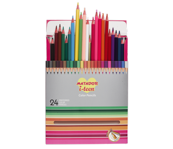 Matador i-teen Color Pencil Set – 24 Pieces (Large) for Vibrant and Creative Artwork