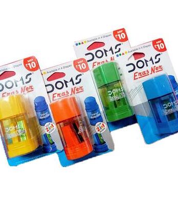 Doms Sharpener Eraser 2-in-1 – Convenient Dual Function Sharpener and Eraser