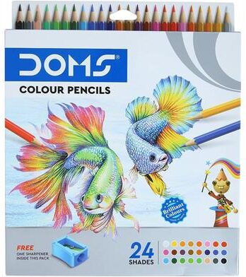 Doms 24 Color Pencils – Multicolour